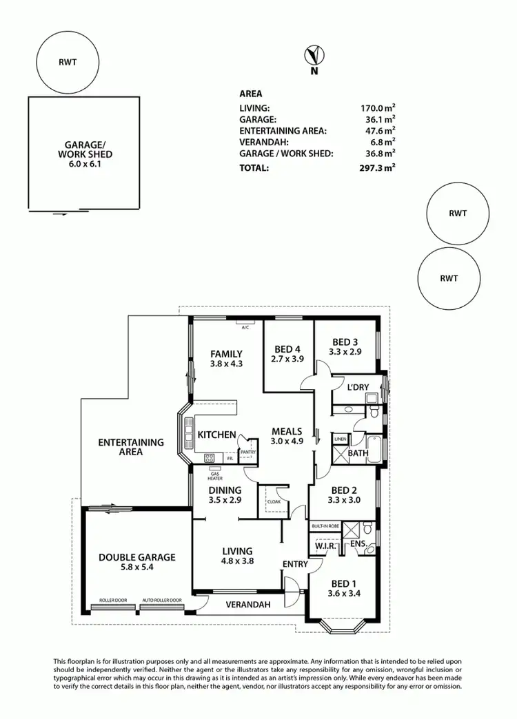 Floorplan of Homely house listing, 7 Lisa Court, Macclesfield SA 5153