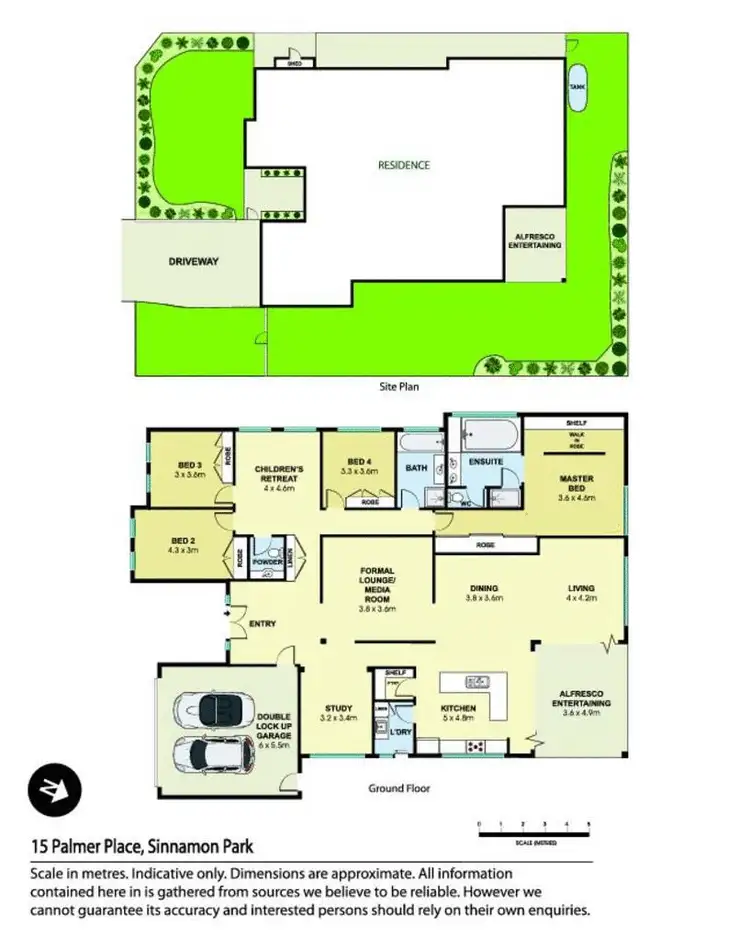 Floorplan of Homely house listing, 15 Palmer Place, Sinnamon Park QLD 4073