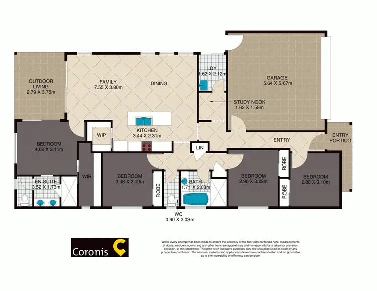 Floorplan of Homely house listing, 4 Turquoise Place, Caloundra West QLD 4551