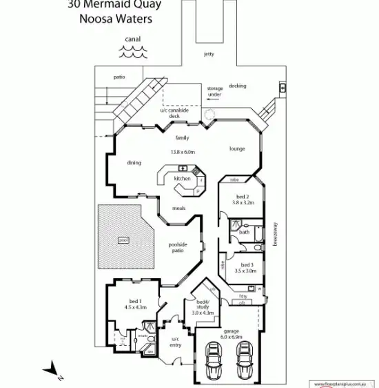 Floorplan of Homely house listing, 30 Mermaid Quay, Noosa Waters QLD 4566