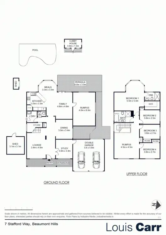 Floorplan of Homely house listing, 7 Stafford Way, Beaumont Hills NSW 2155