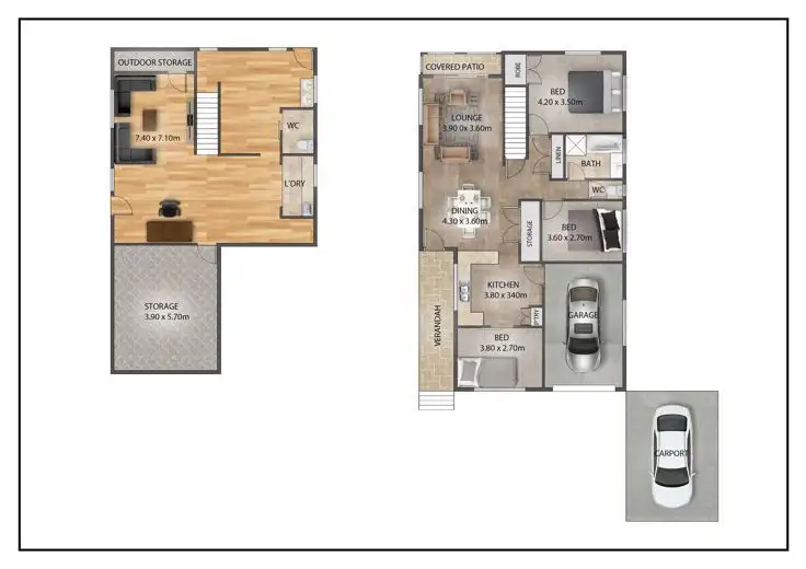 Floorplan of Homely house listing, 11 Flaxton Drive, Mapleton QLD 4560
