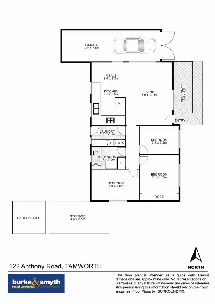 Floorplan of Homely house listing, 122 Anthony Road, Tamworth NSW 2340
