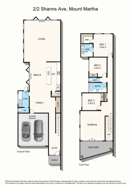 Floorplan of Homely house listing, 2/2 Shanns Avenue, Mount Martha VIC 3934