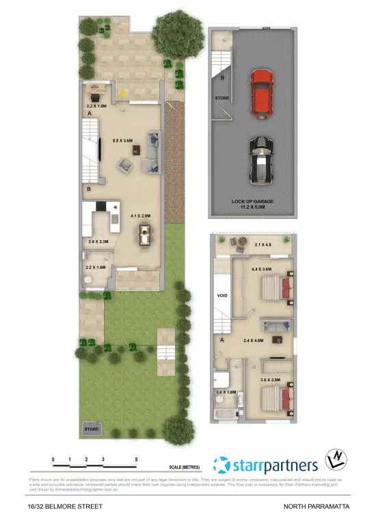 Floorplan of Homely townhouse listing, 16/32 Belmore Street, North Parramatta NSW 2151