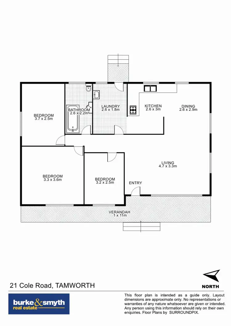 Floorplan of Homely house listing, 21 Cole Road, Tamworth NSW 2340