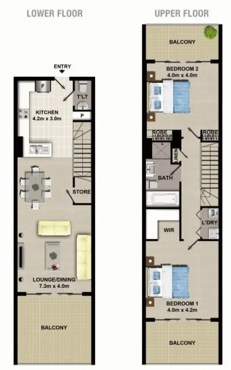 Floorplan of Homely apartment listing, 510B, 8 Bourke Street, Mascot NSW 2020