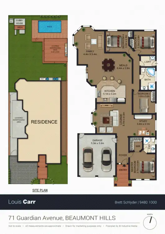 Floorplan of Homely house listing, 71 Guardian Avenue, Beaumont Hills NSW 2155