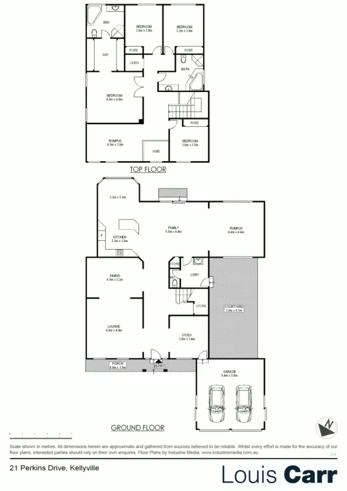 Floorplan of Homely house listing, 21 Perkins Drive, Kellyville NSW 2155