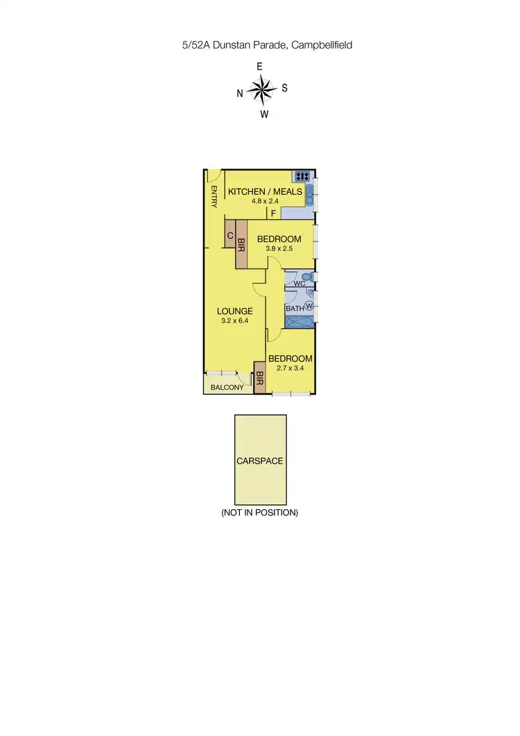 Floorplan of Homely apartment listing, 5/52A Dunstan Pde, Campbellfield VIC 3061