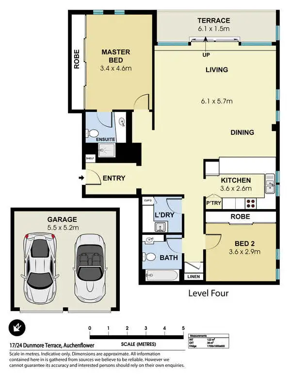 Floorplan of Homely apartment listing, 17/24 Dunmore Terrace, Auchenflower QLD 4066