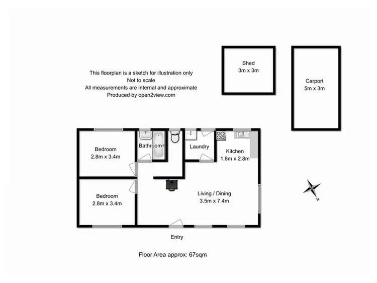 Floorplan of Homely house listing, 24 Moomere Street, Carlton TAS 7173