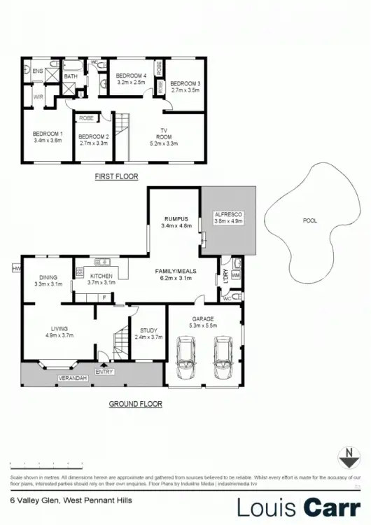 Floorplan of Homely house listing, 6 Valley Glen, West Pennant Hills NSW 2125