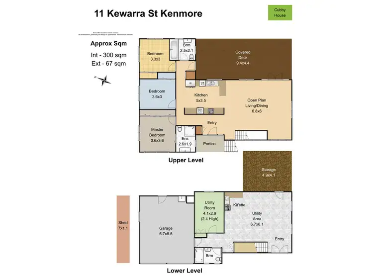 Floorplan of Homely house listing, 11 Kewarra Street, Kenmore QLD 4069