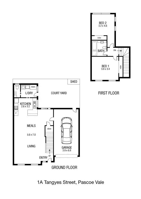 Floorplan of Homely house listing, 1A Tangyes Street, Pascoe Vale VIC 3044