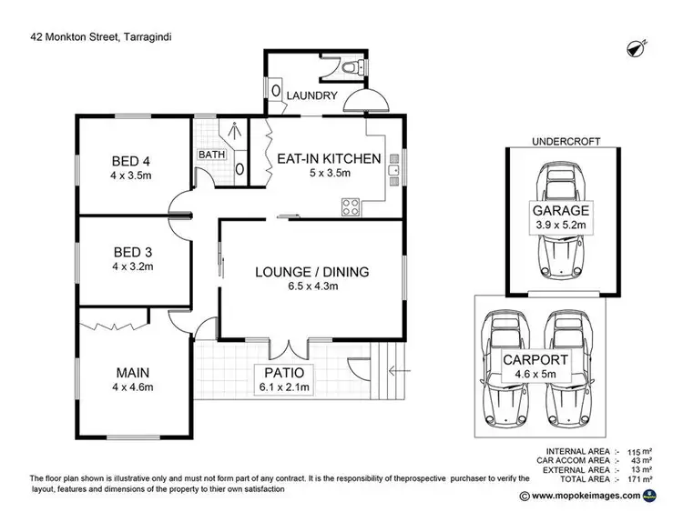 Floorplan of Homely house listing, 42 Monkton Street, Tarragindi QLD 4121