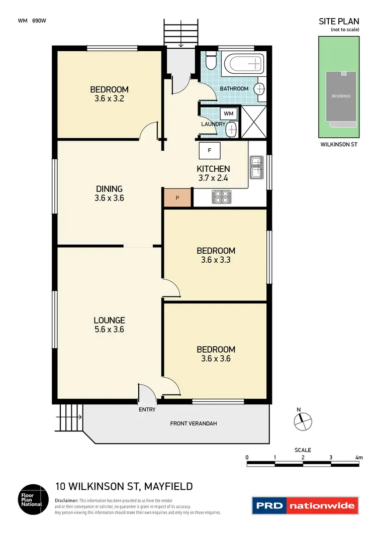 Floorplan of Homely house listing, 10 Wilkinson Street, Mayfield NSW 2304