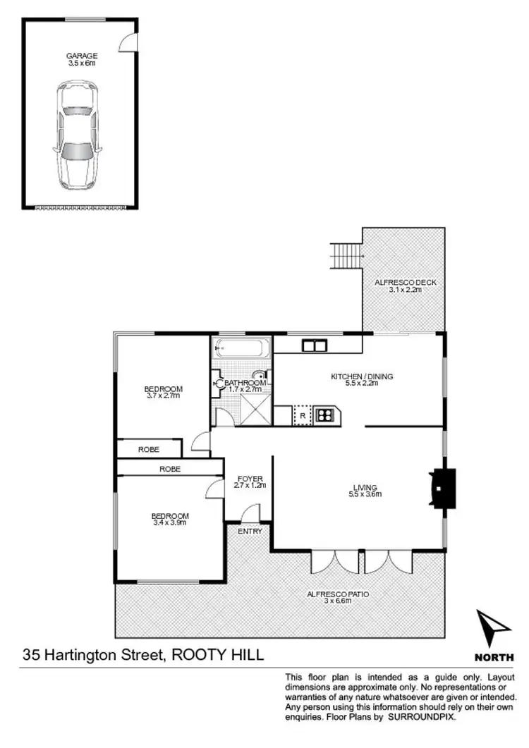 Floorplan of Homely house listing, 35 Hartington Street, Rooty Hill NSW 2766