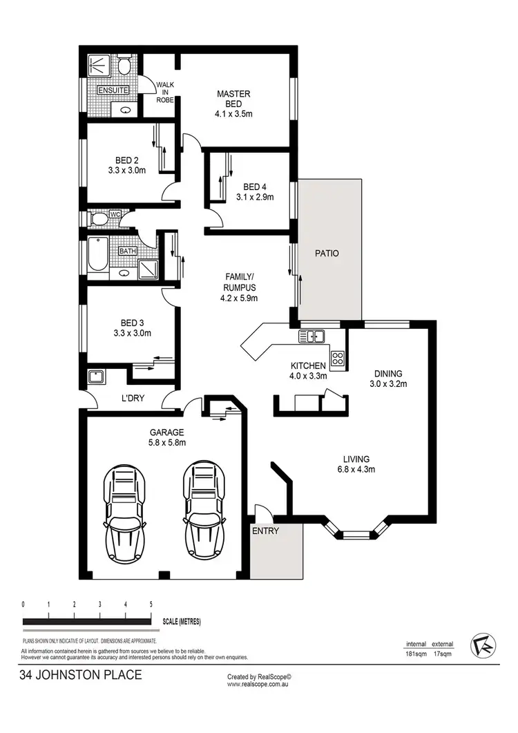 Floorplan of Homely house listing, 34 Johnston Place, Bracken Ridge QLD 4017