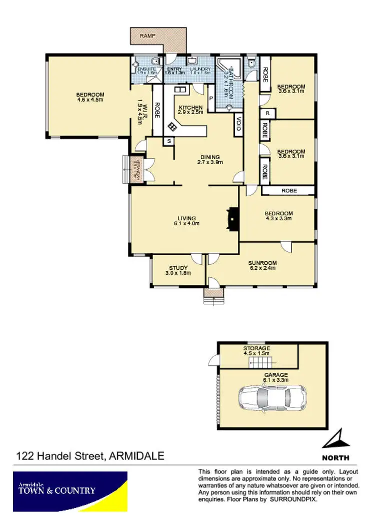 Floorplan of Homely house listing, 122 Handel Street, Armidale NSW 2350
