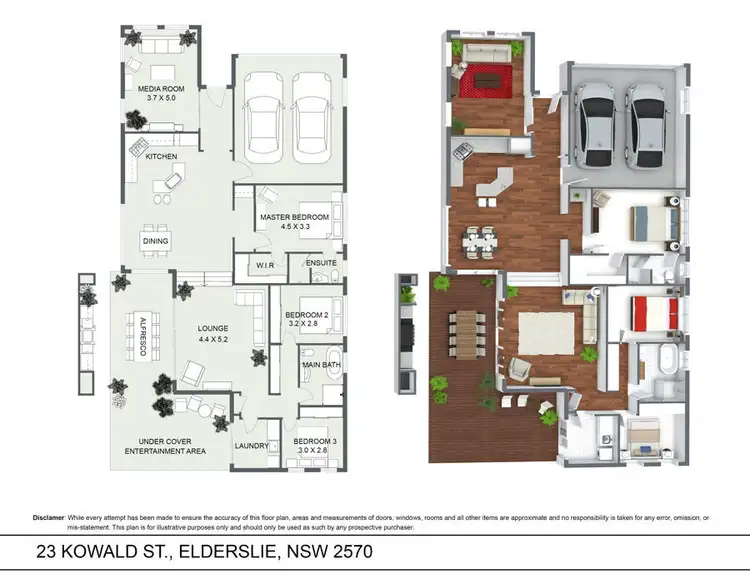 Floorplan of Homely house listing, 23 Kowald Street, Elderslie NSW 2570