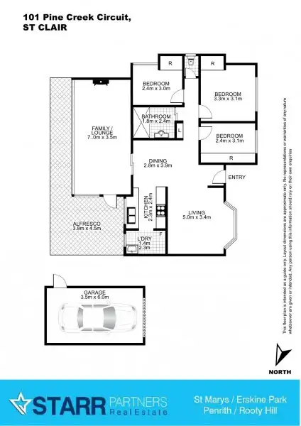 Floorplan of Homely house listing, 101 Pine Creek Circuit, St Clair NSW 2759