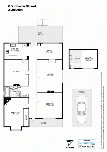 Floorplan of Homely house listing, 6 Yillowra Street, Auburn NSW 2144
