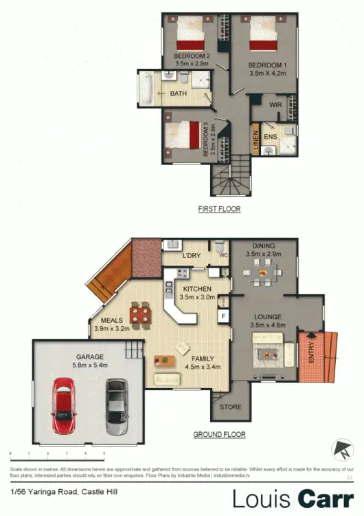 Floorplan of Homely house listing, 1/56 Yaringa Road, Castle Hill NSW 2154