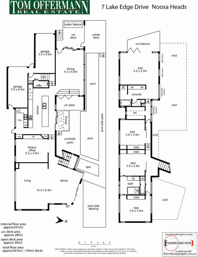 Floorplan of Homely house listing, 7 Lake Edge Drive, Noosa Heads QLD 4567