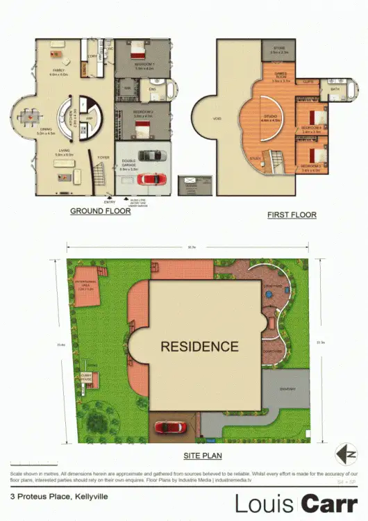 Floorplan of Homely house listing, 3 Proteus Place, Kellyville NSW 2155