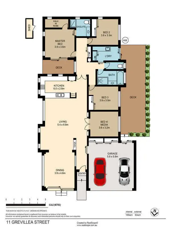 Floorplan of Homely house listing, 11 Grevillea Street, Sinnamon Park QLD 4073