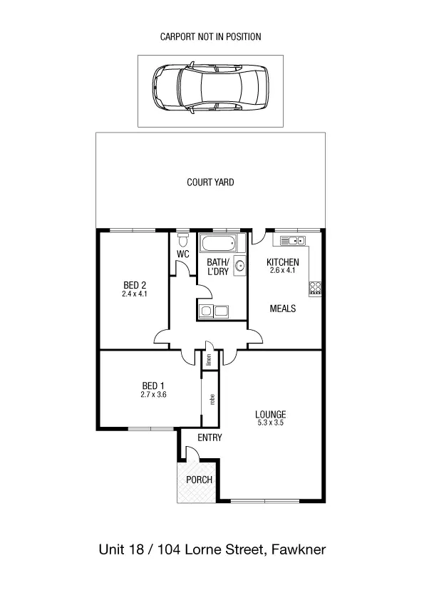Floorplan of Homely villa listing, 18/104 Lorne Street, Fawkner VIC 3060