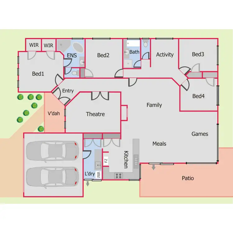 Floorplan of Homely house listing, 12 Alandale Bend, Banksia Grove WA 6031
