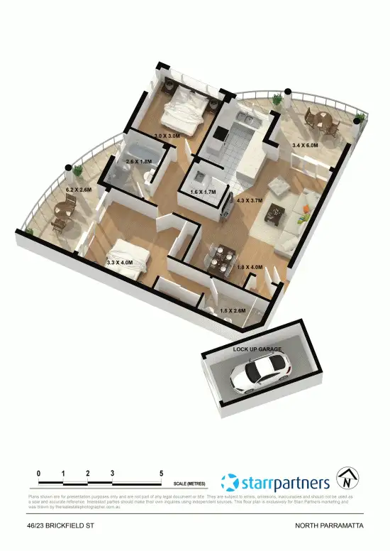 Floorplan of Homely unit listing, 46/23 Brickfield Street, North Parramatta NSW 2151