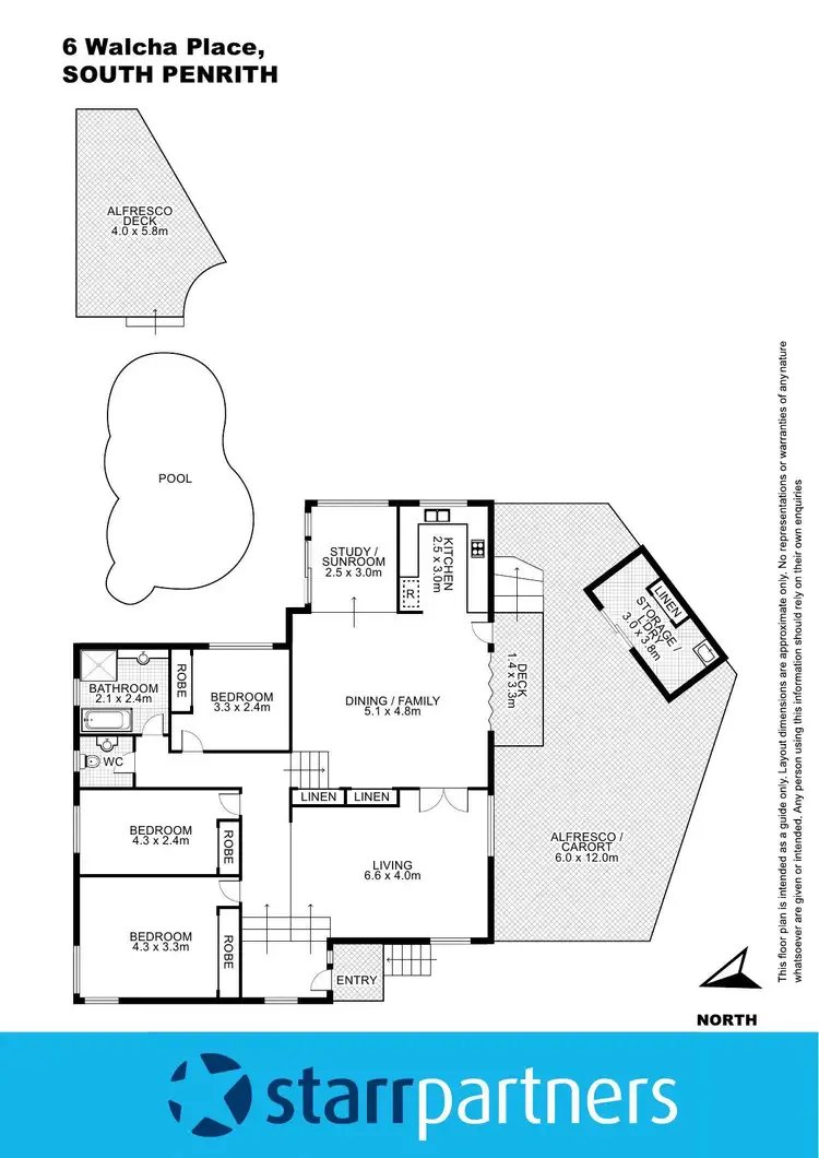 Floorplan of Homely house listing, 6 Walcha Place, South Penrith NSW 2750