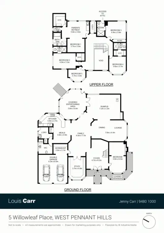 Floorplan of Homely house listing, 5 Willowleaf Place, West Pennant Hills NSW 2125