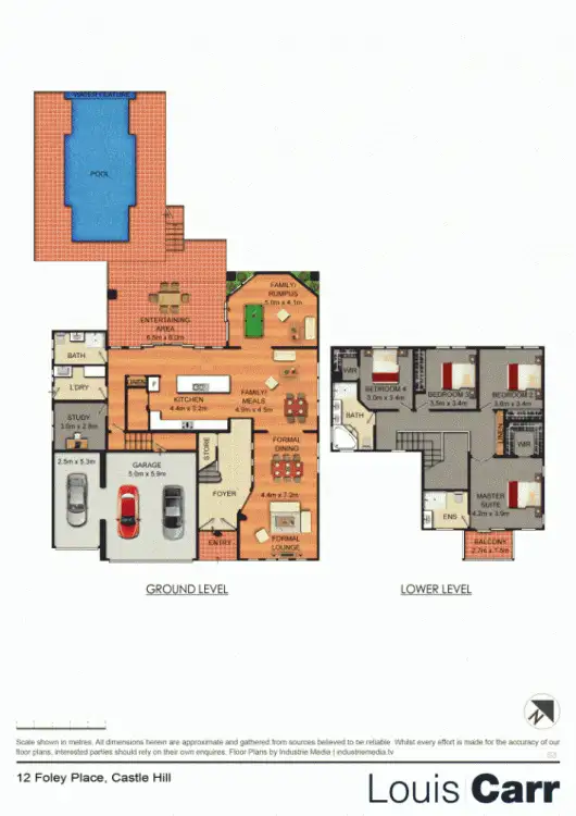 Floorplan of Homely house listing, 12 Foley Place, Castle Hill NSW 2154