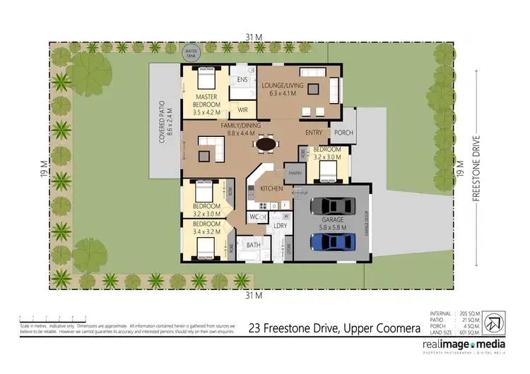 Floorplan of Homely house listing, 23 Freestone Drive, Upper Coomera QLD 4209