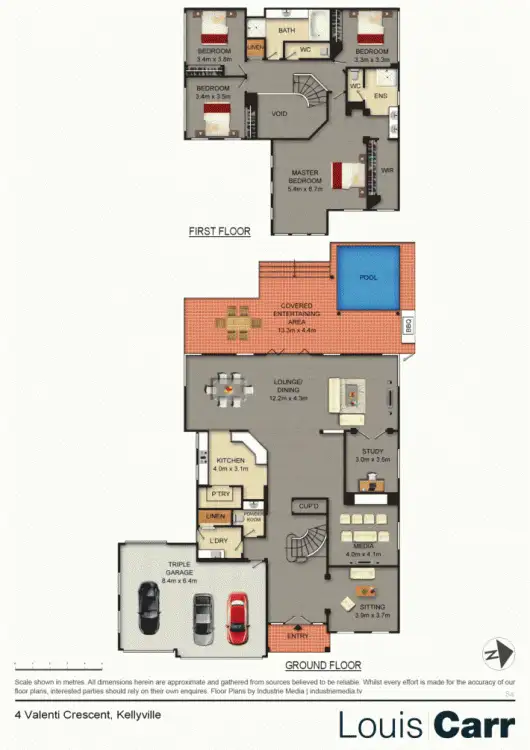 Floorplan of Homely house listing, 4 Valenti Crescent, Kellyville NSW 2155