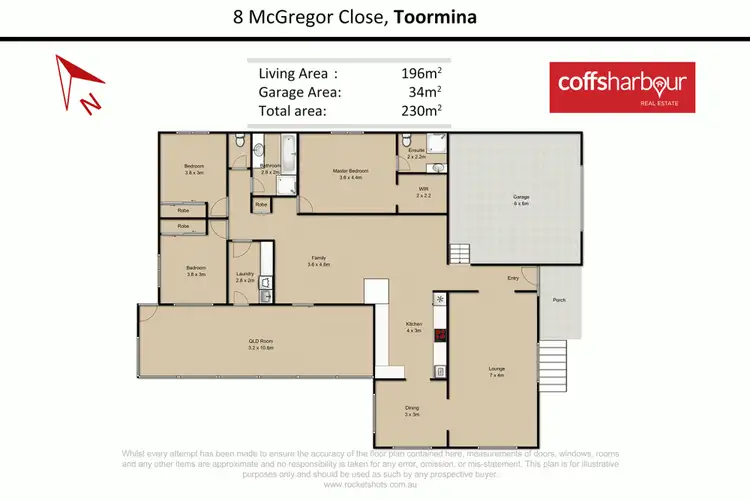 Floorplan of Homely house listing, 8 McGregor Close, Toormina NSW 2452