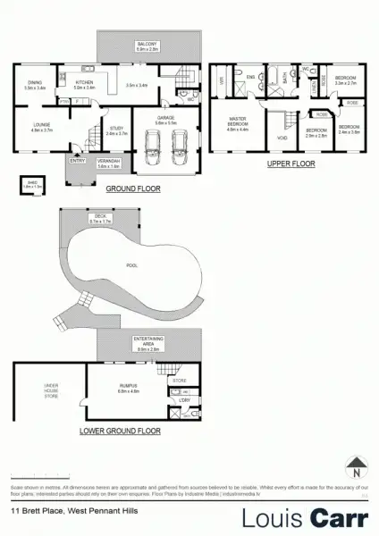 Floorplan of Homely house listing, 11 Brett Place, West Pennant Hills NSW 2125