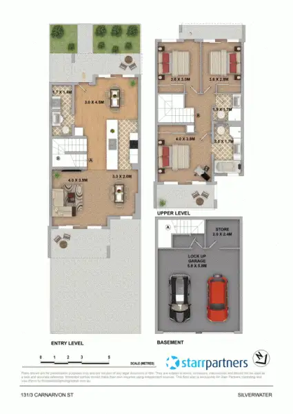Floorplan of Homely townhouse listing, 131/3 Carnarvon St, Silverwater NSW 2128
