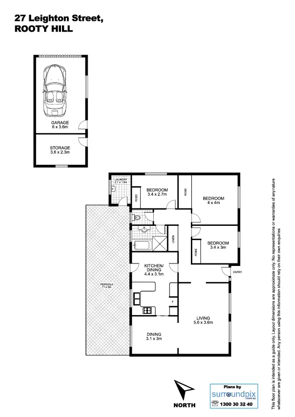 Floorplan of Homely house listing, 27 Leighton Street, Rooty Hill NSW 2766