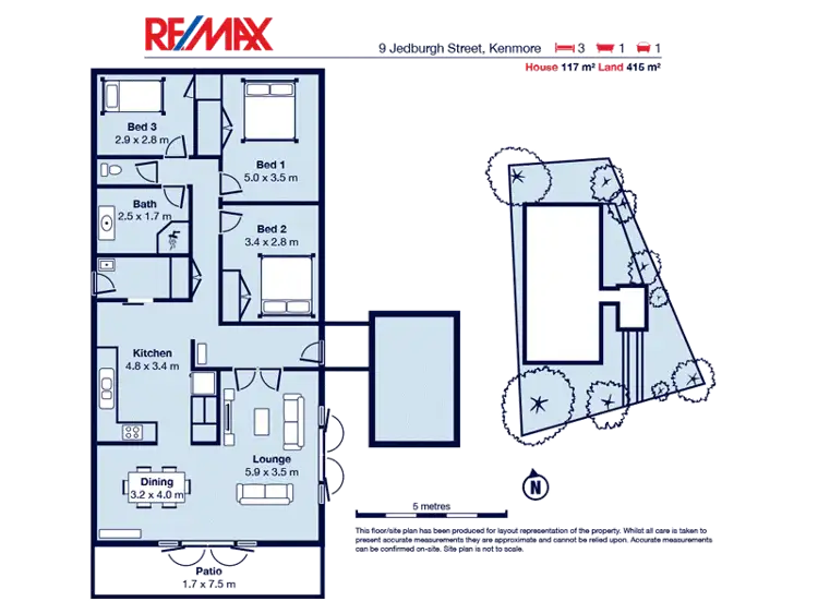 Floorplan of Homely house listing, 9 Jedburgh Street, Kenmore QLD 4069