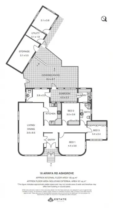 Floorplan of Homely house listing, 18 Arinya Road, Ashgrove QLD 4060