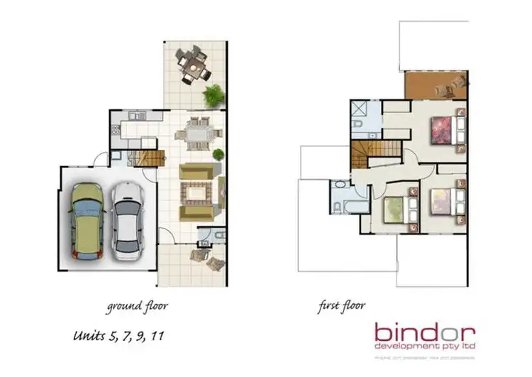 Floorplan of Homely townhouse listing, 27/90 Jutland Street, Oxley QLD 4075
