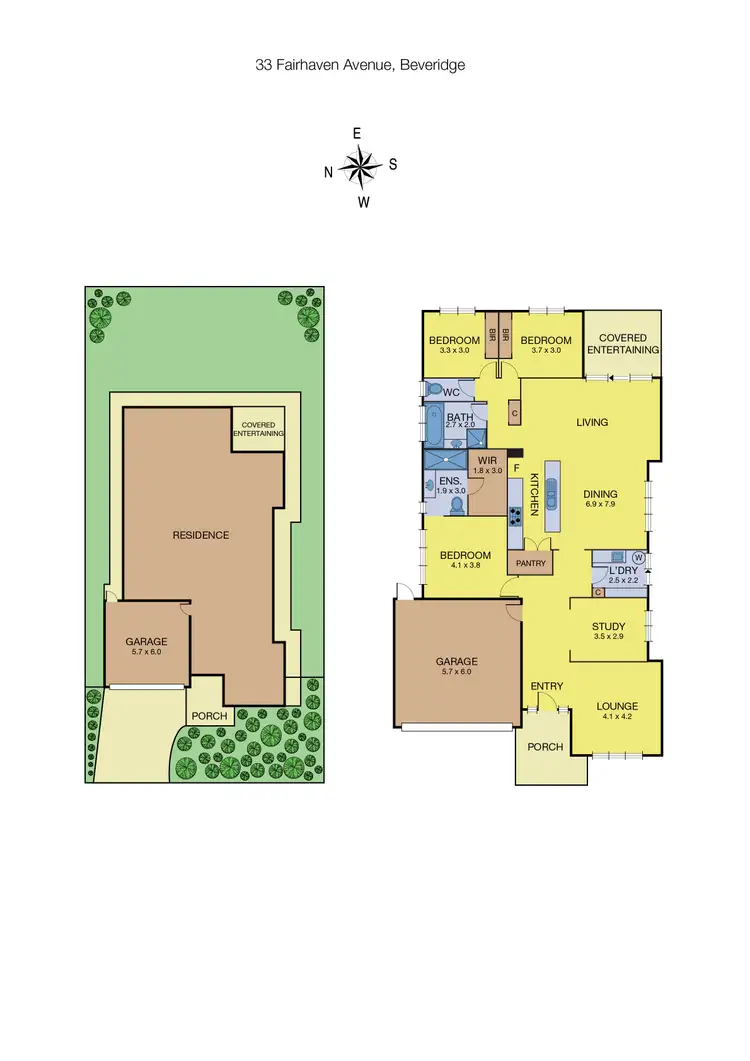 Floorplan of Homely house listing, 33 Fairhaven Avenue, Beveridge VIC 3753