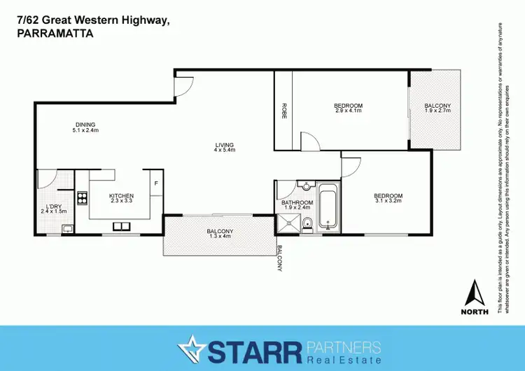 Floorplan of Homely unit listing, 7/62 Great Western Highway, Parramatta NSW 2150