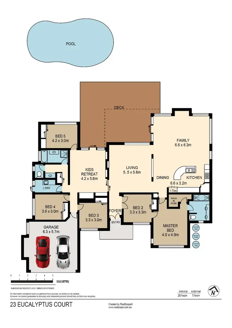 Floorplan of Homely house listing, 23 Eucalyptus Court, Seventeen Mile Rocks QLD 4073