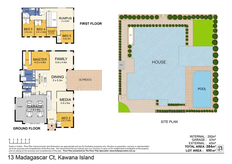 Floorplan of Homely house listing, 13 Madagascar Court, Kawana Island QLD 4575